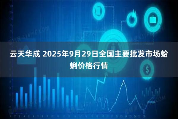 云天华成 2025年9月29日全国主要批发市场蛤蜊价格行情