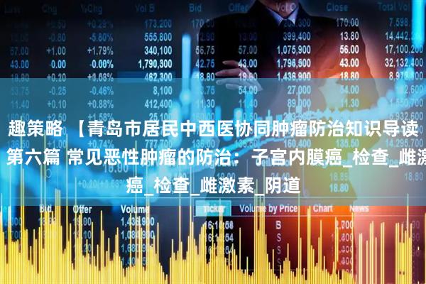 趣策略 【青岛市居民中西医协同肿瘤防治知识导读（35）】第六篇 常见恶性肿瘤的防治：子宫内膜癌_检查_雌激素_阴道